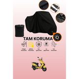 Dokaca Siyah Kilit Uyumlu Rks Bolero 50 Uyumlu Motosiklet Brandası, Koruyucu Örtü