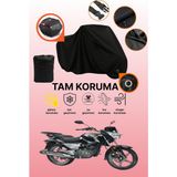 Dokaca Siyah Kilit ve Arka Çanta Uyumlu Kanuni Leopard Uyumlu Motosiklet Brandası, Koruyucu Örtü - Siyah Arka Çanta ve Kilit Uyumlu