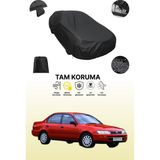 Dokaca Siyah Toyota Corolla Sedan 1992 - 1997 Uyumlu Araba Brandası, Koruyucu Örtü, Oto Branda