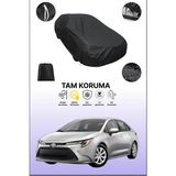 Dokaca Siyah Toyota Corolla SEDAN(2018-2023) Uyumlu Araba Brandası, Koruyucu Örtü, Oto Branda