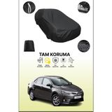 Dokaca Siyah Toyota Corolla Us 2016 - 2018 Uyumlu Araba Brandası, Koruyucu Örtü, Oto Branda