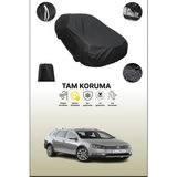 Dokaca Siyah Volkswagen Passat Alltrack 2012 - 2015 Uyumlu Araba Brandası, Koruyucu Örtü, Oto Branda