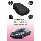 Dokaca Siyah Volkswagen Passat Variant 2005 - 2010 Uyumlu Araba Brandası, Koruyucu Örtü, Oto Branda