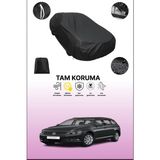 Dokaca Siyah Volkswagen Passat Variant 2014 - 2019 Uyumlu Araba Brandası, Koruyucu Örtü, Oto Branda