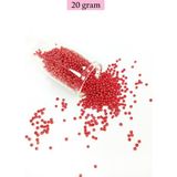 Dökme Cam Kum Boncuk (11/0) 2 mm - 20 Gram - Kırmızı - BNC004