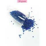 Dökme Cam Kum Boncuk (11/0) 2 mm - 20 Gram - Koyu Mavi - BNC017