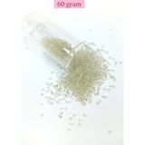 Dökme Cam Kum Boncuk (11/0) 2 mm - 60 Gram - Şeffaf Beyaz - BNC053