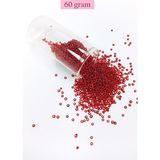 Dökme Cam Kum Boncuk (11/0) 2 mm - 60 Gram - Şeffaf Koyu Kırmızı - BNC050