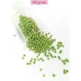 Dökme Cam Kum Boncuk (8/0) 3 mm - 60 Gram - Çimen Yeşili - BNC193