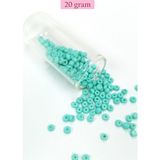 Dökme Cam Kum Boncuk Büyük Boy (6/0) 4 mm - 20 Gram - Açık Yeşil - BNC088