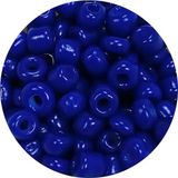 Dökme Cam Kum Boncuk Büyük Boy (6/0) 4 mm - 20 Gram - Koyu Mavi - BNC103