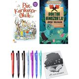 Doktor Dinozor'la Ateşe Yolculuk ve Pat Karikatür Okulu 2'li Set - Kalem