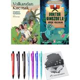 Doktor Dinozor'la Ateşe Yolculuk ve Volkandan Kaçmak 2'li Set - Kalem