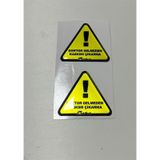 Doktor Gelmeden Kaskımı Çıkartma Damla Sticker Etiket Modeli 4x4 Cm