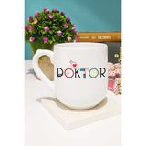 Doktor Hediye Kupa Bardak Oval - 1 Adet - 300 ml - Beyaz