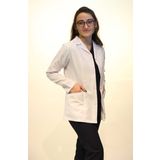 Doktor Hemşire Bayan Ceket Boy Gömlek Yaka Beyaz Önlük 2xl