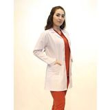 Doktor Hemşire Bayan Orta Boy Gömlek Yaka Beyaz Önlük M