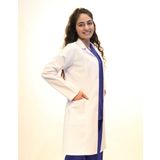 Doktor Hemşire Bayan Uzun Boy Gömlek Yaka Beyaz Önlük 2xl