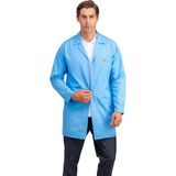 Doktor Öğretmen Erkek Önlük Ara Boy Ceket Yaka - 31 Açık Mavi - 2XL