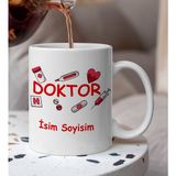 Doktor Özel Tasarım Kupa Bardak - Beyaz