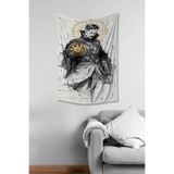 Doktor Strange Desenli Duvar Örtüsü Duvar Halısı Tapestry Süetimsi Dokulu%100 Polyester Kumaş