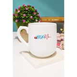 Doktora Hediye Hekim Kupa Bardak Oval - 1 Adet - 300 ml - Beyaz