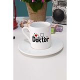 Doktora Hediye Türk Kahvesi Fincanı Beyaz - 1 Adet - 70 ml