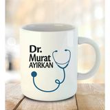 Doktora Özel İnci Beyazı Kupa Bardak - 25