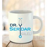 Doktora Özel İnci Beyazı Kupa Bardak - 6