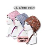 Doktorbonem Standart Beden 3lü Efsane Paket Gülkurusu Çıtır İndigo Çıtır Kahverengi Çıtır Cerrahi Bone