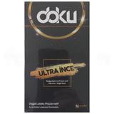 Doku Ultra İnce Kayganlaştırıcılı Doğal Lateks Prezervatif 12 Adet