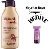 Dökülme Karşıtı Nemlendirici Canlandırıcı Işıltı Verici Argan Marula Şampuan 500 ml