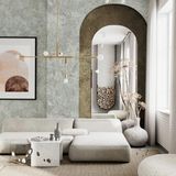 Dokulu Duvar Kağıdı | BETA, 1108-3, Yeşil, Elyaf Taban (Non-Woven), Vinil kaplı, Silinebilir Yüzey / 1.06x15.6 m - 16.5 m², Yüksek Kalite
