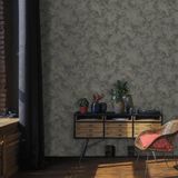 Dokulu Duvar Kağıdı | BETA, 1108-4, Koyu Yeşil, Elyaf Taban (Non-Woven), Vinil kaplı, Silinebilir Yüzey / 1.06x15.6 m - 16.5 m², Yüksek Kalite
