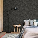 Dokulu Duvar Kağıdı | BETA, 1108-5, Koyu Gri, Elyaf Taban (Non-Woven), Vinil kaplı, Silinebilir Yüzey / 1.06x15.6 m - 16.5 m², Yüksek Kalite