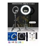 Döküm Ayaklı Profesyonel Kuaför Makyaj Çekimleri 21 Inç 65w 560led Kumandalı Ring Lıght Çekim Işığı 21inch