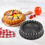 Döküm Gövdeli Keskin Tart Ve Kek Kalıbı 28Cm, Dilimli Ve Döküm, Siyah Granit Benekli Pişirme Kabı, Kolay Çıkarma, Dayanıklı Alüminyum Alaşım