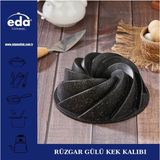 Döküm Rüzgar Gülü Kek Kalıbı 26 Cm, Şık ve Dayanıklı Tasarım - Seçenek 1 - Antrasit