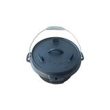 Döküm Tencere 10 Inch Dutch Oven Demir Döküm Kamp Tenceresi 25 cm