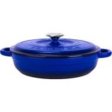 Döküm Yuvarlak Çok Amaçlı Yayvan Tencere New Heritage Serisi ÇAP(Ø)28CM. Mavi - Çok Renkli - Standart