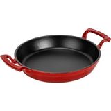 Döküm Yuvarlak Kulplu Yumurta Sahanı Tava, 16 Cm, Siyah - Çok Renkli
