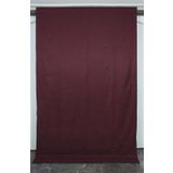 Dokuma Bordo Renk ( Ekstrafor Büzgülü) Tek Kanat Fon Perde 150x260 Cm