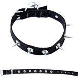 Dokuma Çivili Köpek Boyun Tasması - 4*70 Cm - Siyah