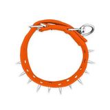 Dokuma Çivili Köpek Boyun Tasması - 4*70 Cm - Turuncu