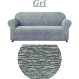 Dokuma Jakar Koltuk Örtüsü. Lastikli, Esnek, Yıkanabilir Koltuk, Kanepe, Çekyat Örtüsü/kılıfı. 3lü - 180 x 230 cm - Gri