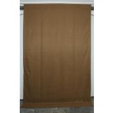 Dokuma Kahverengi Renk ( Ekstrafor Büzgülü) Tek Kanat Fon Perde 150x260 Cm