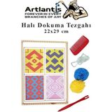 Dokuma Tezgahı 1 Paket Hobi Okul Elişi Çocuk Halı Dokuma Tezgah Seti 22X29 cm