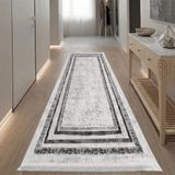 Dokuma Yolluk 80x300 Beyaz Gri