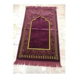 Dokumacı Dodya Kadife Namaz Seccadesi Lüx Gül Kurusu ORJİNAL BİRE BİR AYNI ÜRÜN