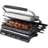 DÖKÜMİX Ultra Plus Organik Demir Döküm Tost Makinesi 1000 W Gri Renkli Fırçalı Yağdanlık Özellikli